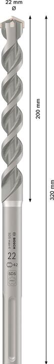 Produktbild Bosch Professional Zubehör Hammerbohrer SDS max-4 22 x 200 x 320 mm (4-22 Millimeter)