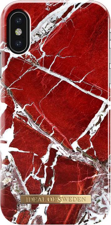 Actual product image iDeal Of Sweden Scarlet Red Marble (Apple iPhone X, Apple iPhone XS)