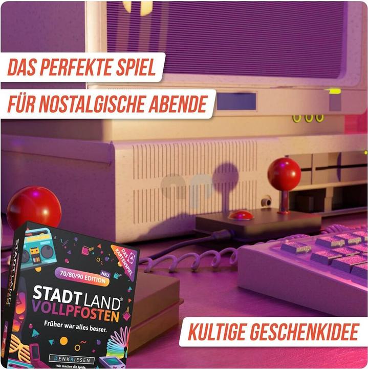 Produktbild Denkriesen DENRKIESEN - STADT LAND VOLLPFOSTEN® - Das Kartenspiel – 70/80/90 EDITION - "Früher war alles bes (Deutsch)