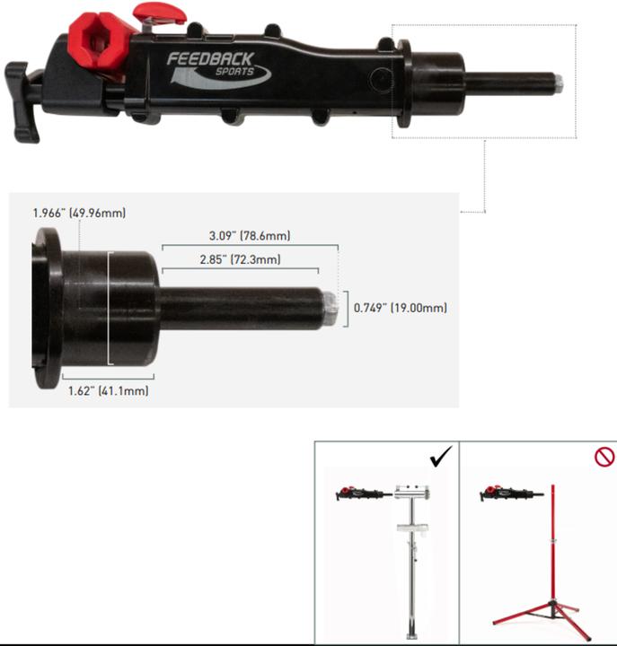 Actual product image Feedback Sports Pro Elite Adapter