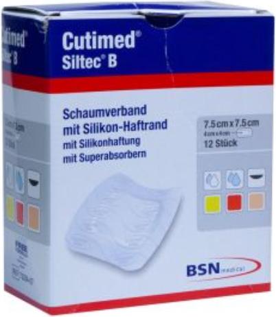 Image du produit BSN Siltec B Silikon-Schaumverband 7.5x7.5cm superabsorbierend (10 x)