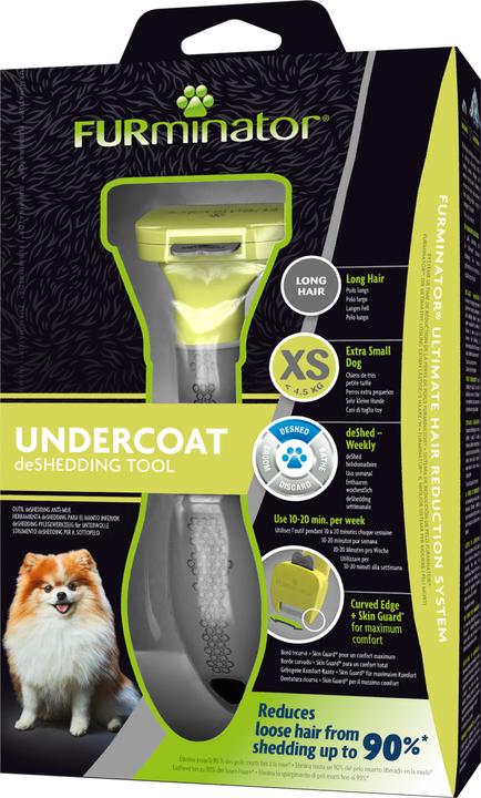 Actual product image FURminator 4048422144243 Pet Brush & Comb Black, Yellow Dog Deshedder (Dog)