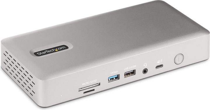 Image du produit StarTech com 132UE-TB4USB4DOCK, Avec fil, Thunderbolt 4, 98 W, 3,5 mm, 10,100,1000,2500 Mbit/s, 2.5G (Thunderbolt, 7 Ports)