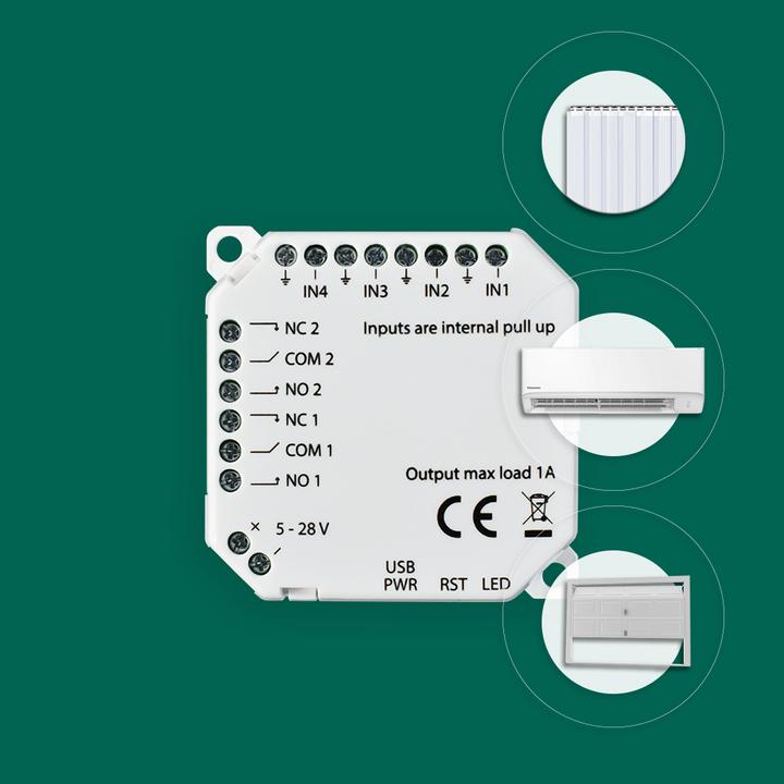 Actual product image Frient IO Module (Zigbee) (Switch actuator)