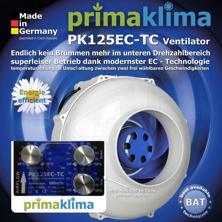 Produktbild Prima Klima Rohrventilator PK125EC-TC