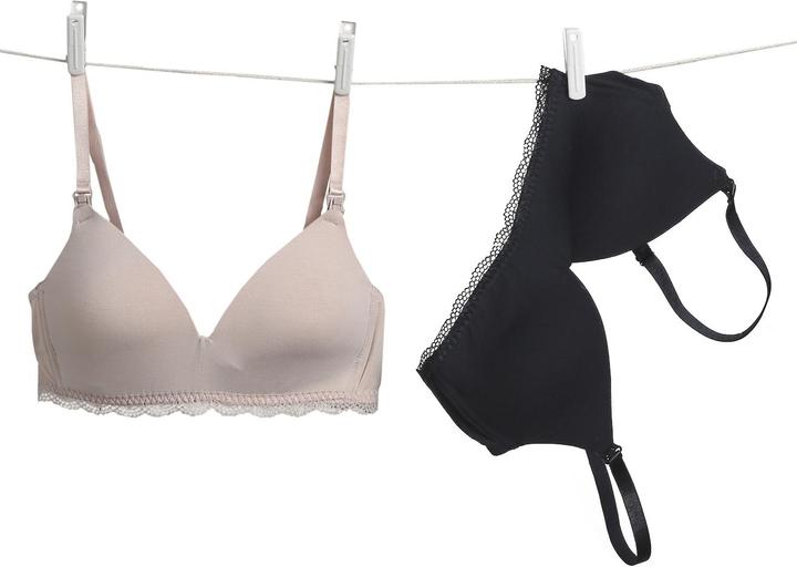 Produktbild Vertbaudet 2er-Pack bügellose Still-BHs aus Bambusvikose (85 B)
