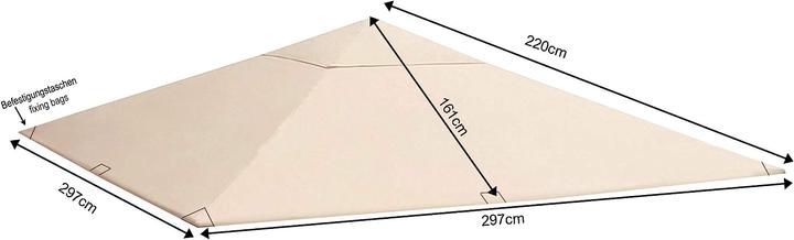 Image du produit Quick Star Toit de remplacement (300 cm, 300 cm)