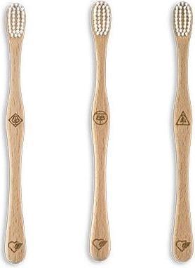 Immagine prodotto Liebwerk Spazzolino da denti in legno Foglia morbida (Morbido, 1 x)