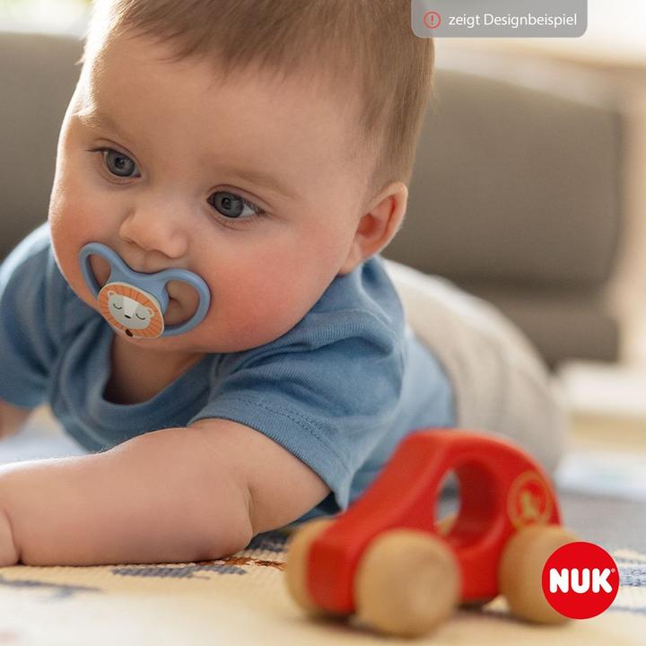 Produktbild NUK Schnuller Schnuller 2er Pack Space - Silikon 0-6 M - Fuchs / (2 x, ab Geburt)