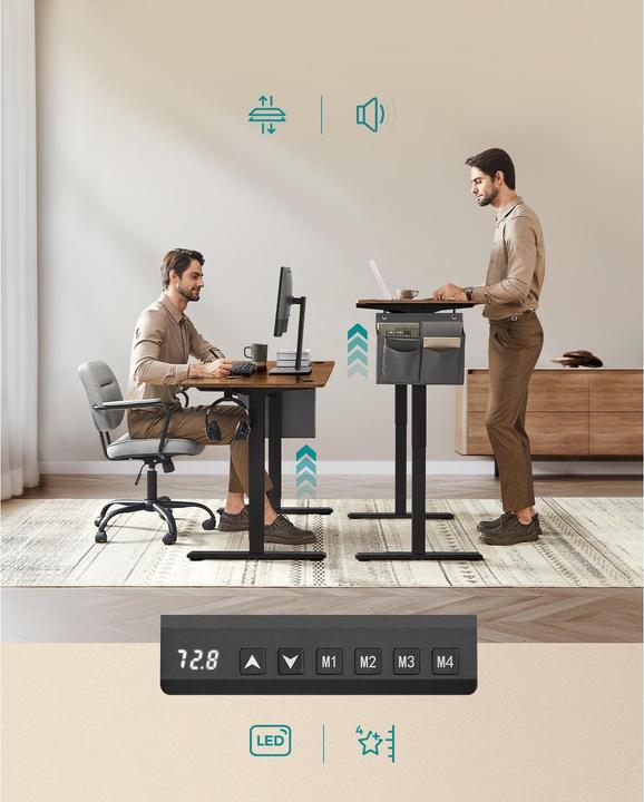 Produktbild Songmics Stehtisch (120 x 60 x 120 cm)