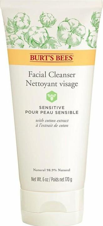 Burt's Bees Estratto di cotone detergente per il viso sensibile (Gel, 170 ml)