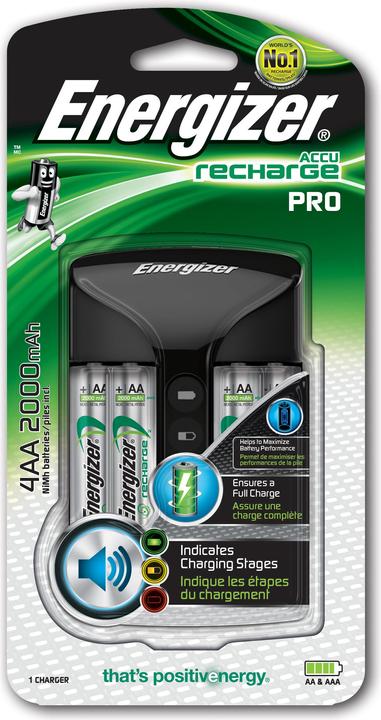 Immagine prodotto Energizer Ricarica Pro (4 pz., AA, 2000 mAh, Batteria + Caricabatterie)