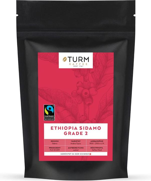 Produktbild Turm Kaffee Bio&Fair Ethiopia Sidamo (250 g, Mittlere Röstung)