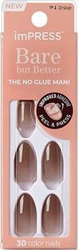 KISS Adhesive nails ImPRESS Bare but Better MA - Cozy 30 pcs