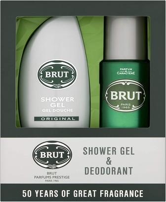 Brut Deodorant Spray und Duschgel Geschenkset 200ml Original (200 ml)