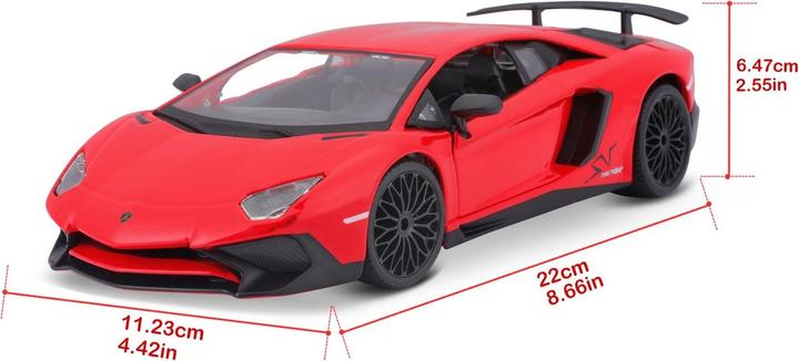 Actual product image Bburago 1:24 Model car Lamborghini Av