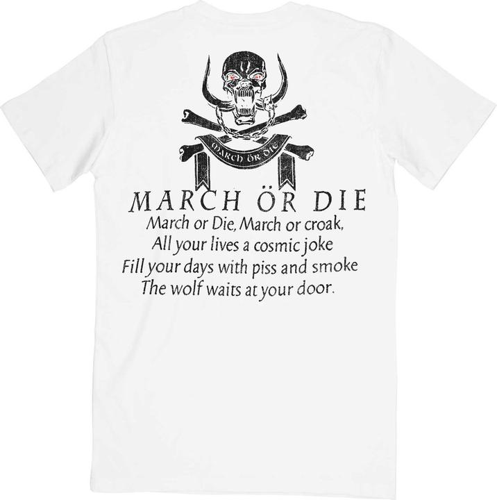 Actual product image Motorhead Unisex Adult March Or Die Cotton T-Shirt (L)