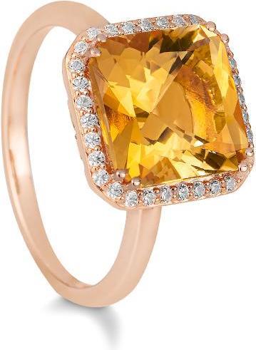 Produktbild Breuning RING - E.CITRIN/BRILL. 0,208 Ct. H/si (59, 750/18 K Gold)