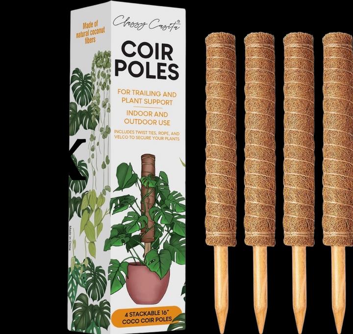 Image du produit Classy Casita Tiges de coco Supports pour plantes grimpantes (160 cm)
