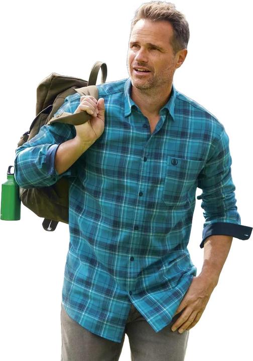 Actual product image Atlas For Men Mens Double Checked Flannel Shirt (3XL)