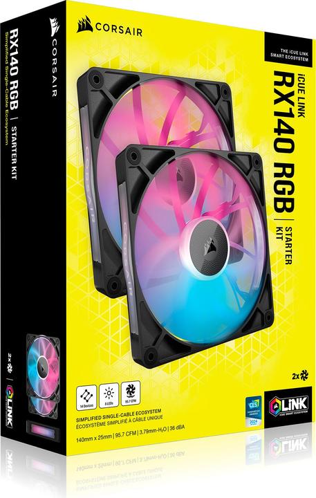 Productafbeelding Corsair Link RX140 (140 mm, 2 x)
