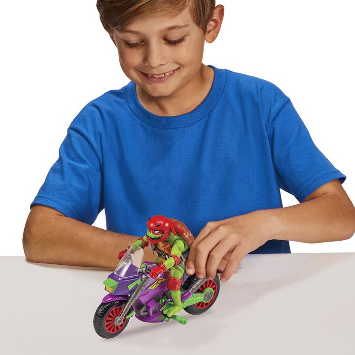 Produktbild Playmates Tales of Teenage Mutant Ninja Turtles: Purple Dragon Cycle mit  Raphael