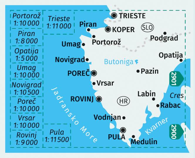 Image du produit KOMPASS Carte de randonnée 238 Istrie, Istra, Istria
