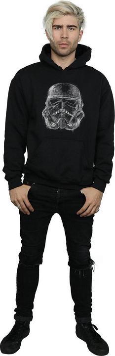 Immagine prodotto Star Wars Stormtrooper Scribble Helmet Felpa con Cappuccio Uomo (3XL)