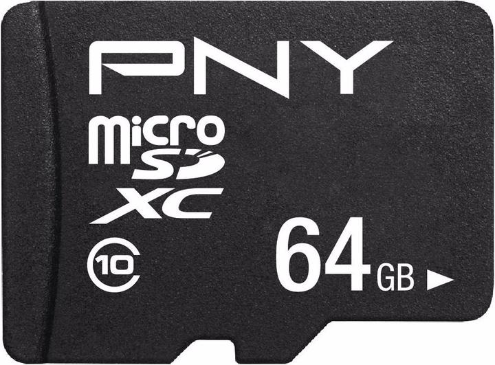 Actual product image PNY Performance Plus (64 GB, microSDXC, U1, UHS-I)