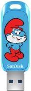 Actual product image SanDisk Brainy Smurf USB 3.2 Gen1 64GB 130MBs (64 GB, USB 3.2)