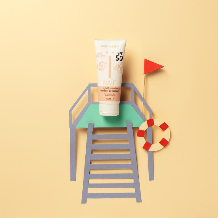 Actual product image Naïf Sunscreen (Suntan cream, SPF 50, 100 ml, 133 g)
