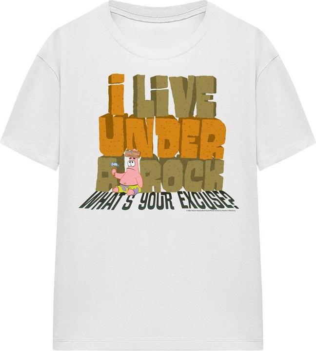 Actual product image Spongebob Squarepants Unisex Adult What's Your Excuse? T-Shirt (XL)