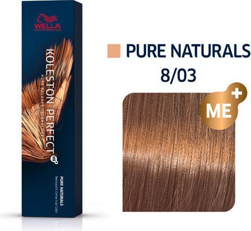 Produktbild Wella Koleston Perfect Me+ Pure Naturals (8/03 hellblond natur-gold)