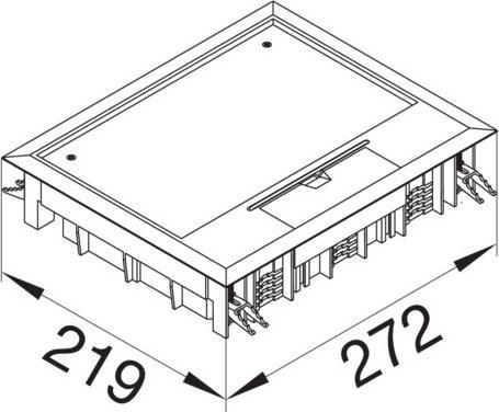 Produktbild Hager TEH VE09057011 Versorgungseinheit E09 f 5mm Bodenbe eg