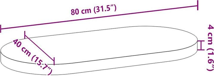Produktbild VidaXL Lyndsey (80 x 40 x 4 cm)