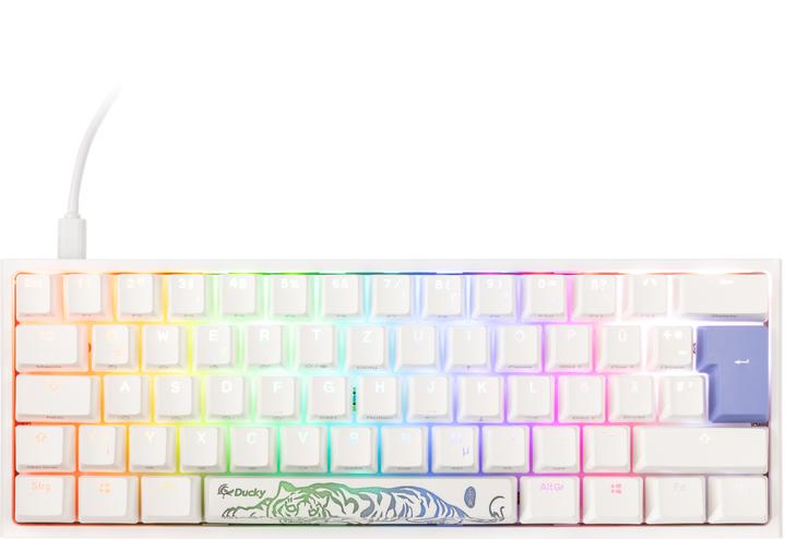 Productafbeelding Ducky One 2 Pro Mini White Edition Gaming Toetsenbord, RGB LED - Cherry (NL, Bedraad)