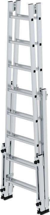 Produktbild Munk Sprossen-Stehleiter treppengängig 2x8 Sprossen (Stehleiter, 240 cm)