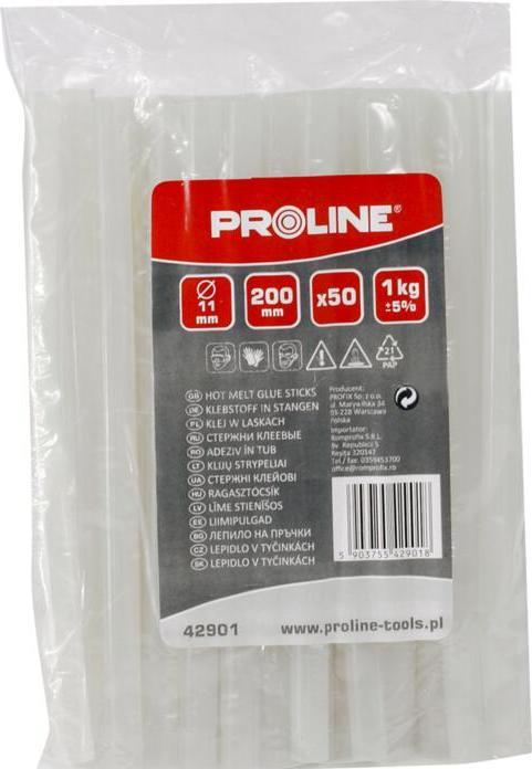 Proline Bâtons de colle Pro-Line 11 mm x 200 mm transparent 50 pièces 1 kg 42901