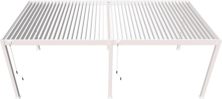 Actual product image Weide Pergola Deluxe Plus 3.6x7.2m with slatted roof white (360 cm, 720 cm)