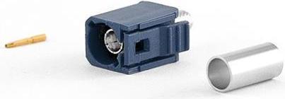 Actual product image Varia FAKRA Type C Female Connector for RG58 Cable, Crimp Version