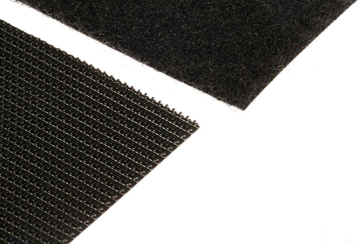 Produktbild Rs Pro Druckverschluss Klettband, 50mm x 100mm, Schwarz (50 mm)
