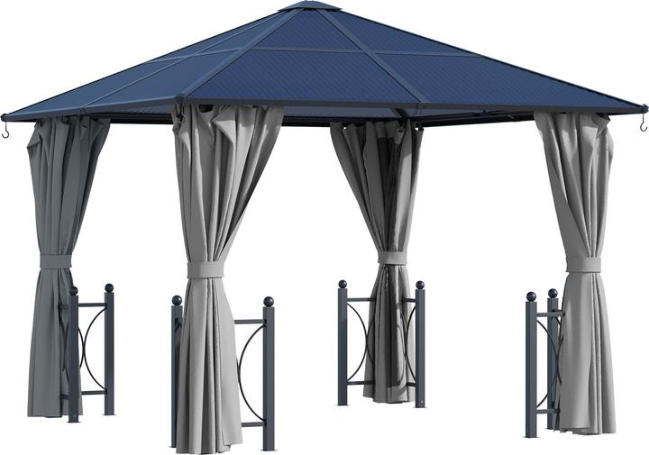 Produktbild Outsunny Gartenpavillon mit Seitenteilen und Dach (300 cm, 300 cm)