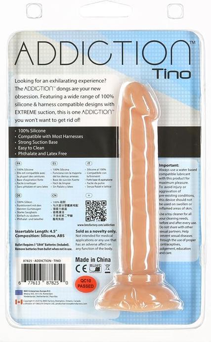Actual product image Naked Addiction Tino Dildo 13 cm Straight