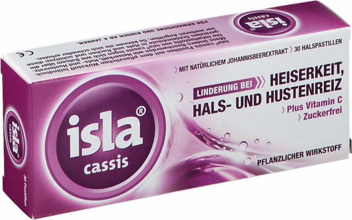 Produktbild Isla Moos Cassis Pastillen Stk (30 Stück)