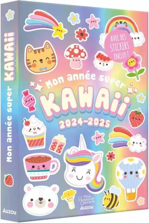 Produktbild Auzou France Mon année super kawaii 2024-2025 : avec des stickers inclus!