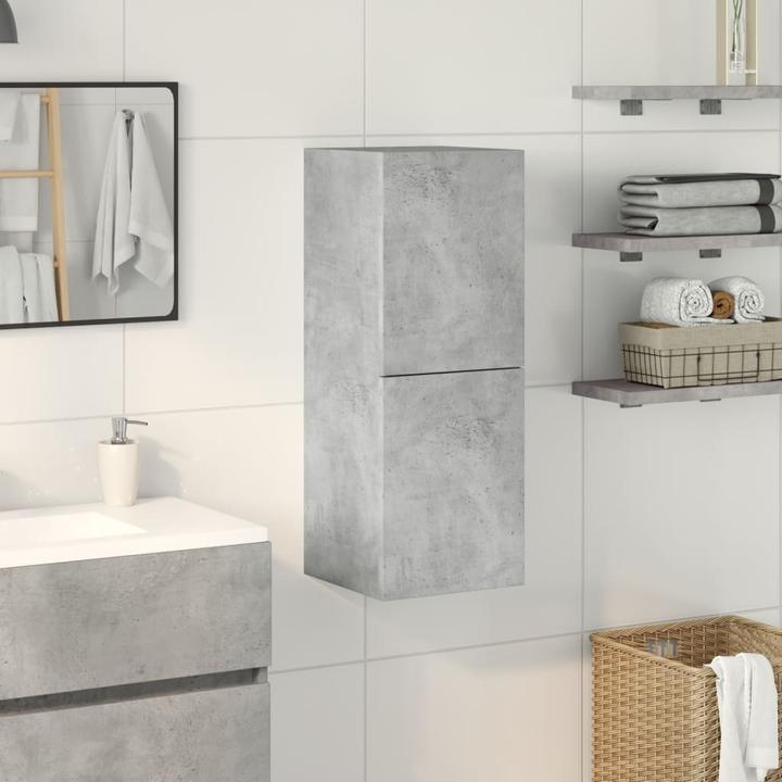 Actual product image VidaXL Bathroom wall cabinet Bathroom cabinet Concrete grey (30 x 30 x 80 cm)