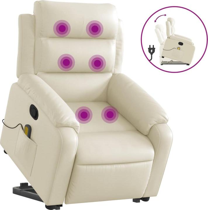Image du produit VidaXL Fauteuil de massage avec releveur Similicuir