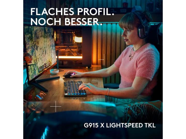 Produktbild Logitech G G915 X Lightspeed TKL (CH, Kabellos, Kabelgebunden)