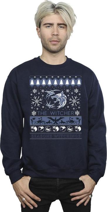 Actual product image Netflix Mens The Witcher Seasons Witchings Sweatshirt (4XL)