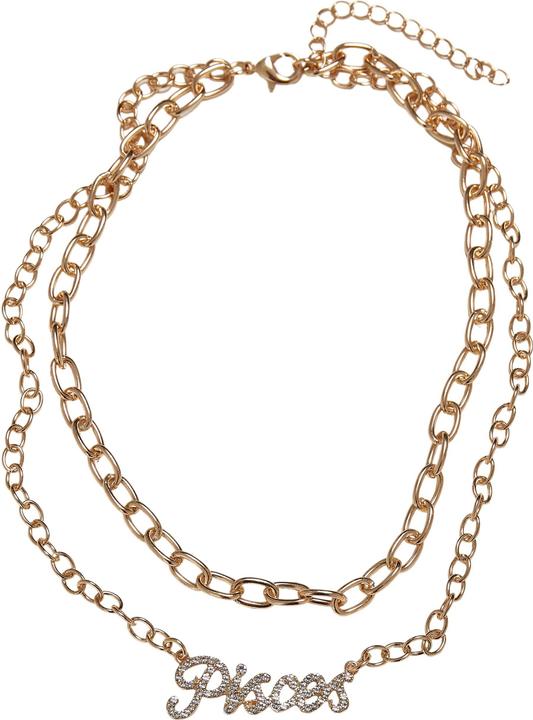 Produktbild Urban Classics Diamond Zodiac Golden Necklace (Eisen, Zink)